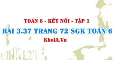 Bài 3.37 trang 72 SGK Toán 6 tập 1 Kết nối tri thức